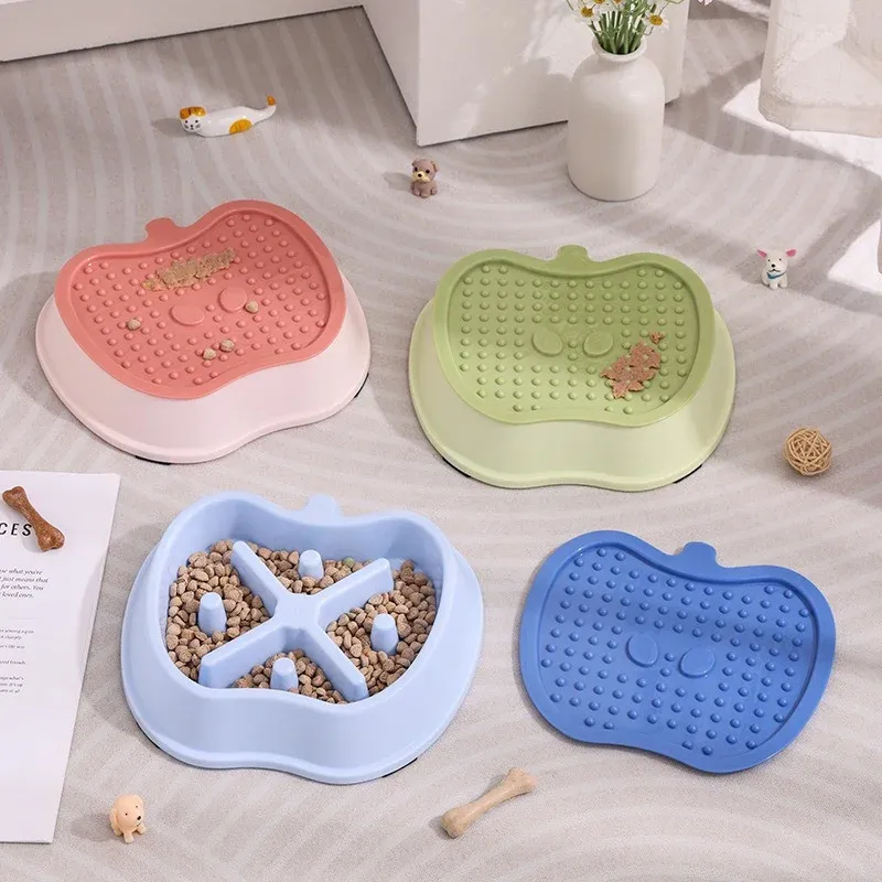Apple Slow Feeder Bowl - apple slow feeder wholesale from Lanshine Pet