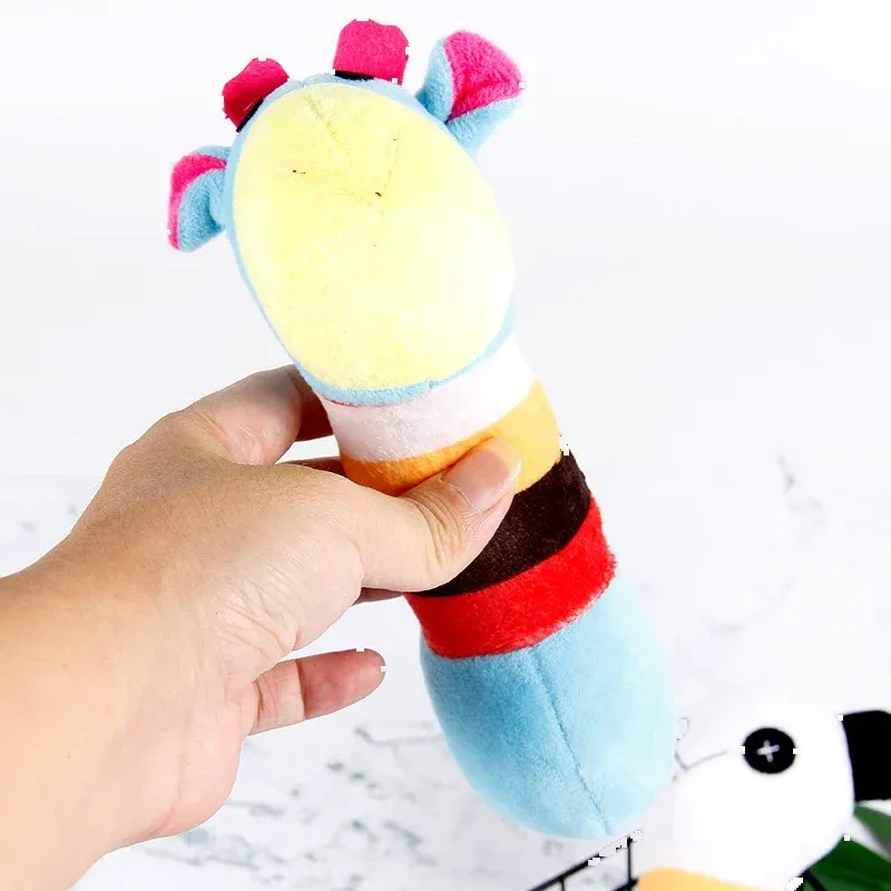 Rainbow Panda Lion Deer Plush Dog Toys - photo 2