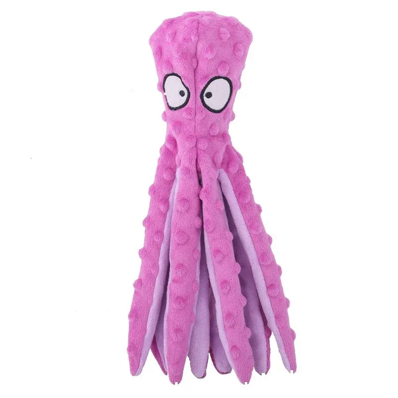 Shell Octopus Plush Dog Toy - photo 7