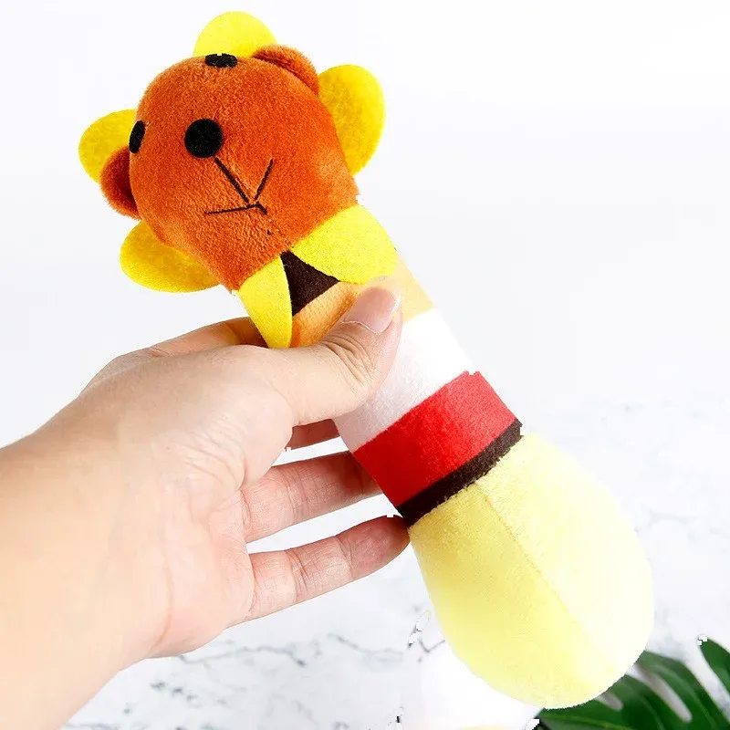 Rainbow Panda Lion Deer Plush Dog Toys - photo 1
