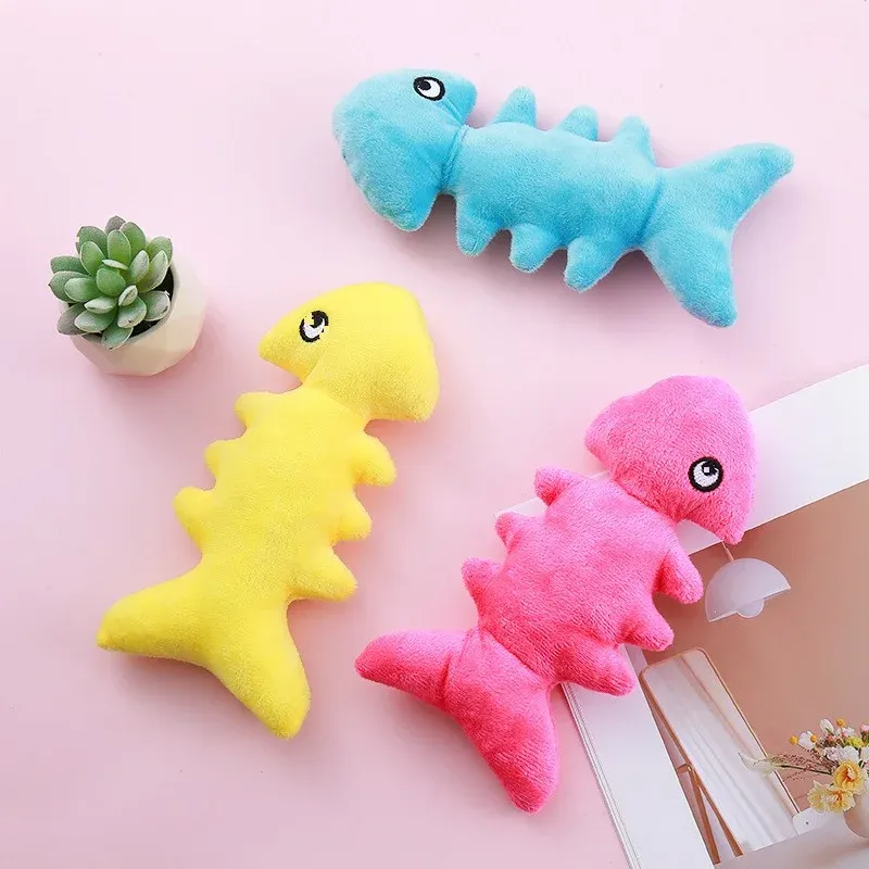 Fish Bone Plush Dog Toy - photo 1