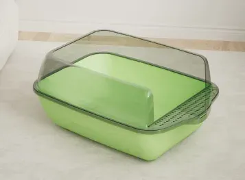 White-Top Semi-Enclosed Litter Box - photo 3