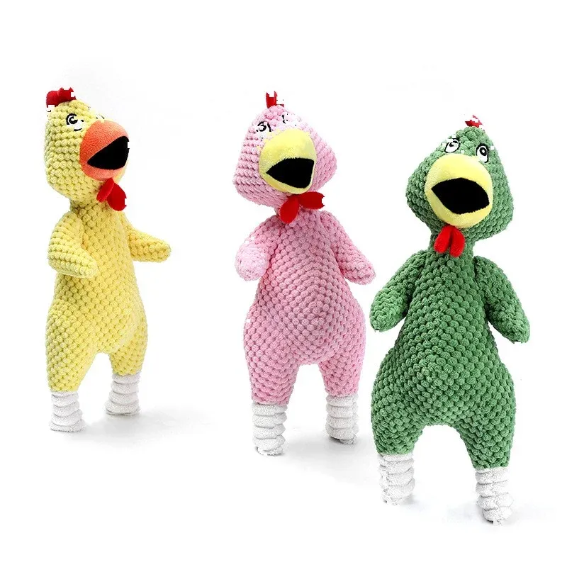 Screaming Chicken Plush Dog Toy - photo 1