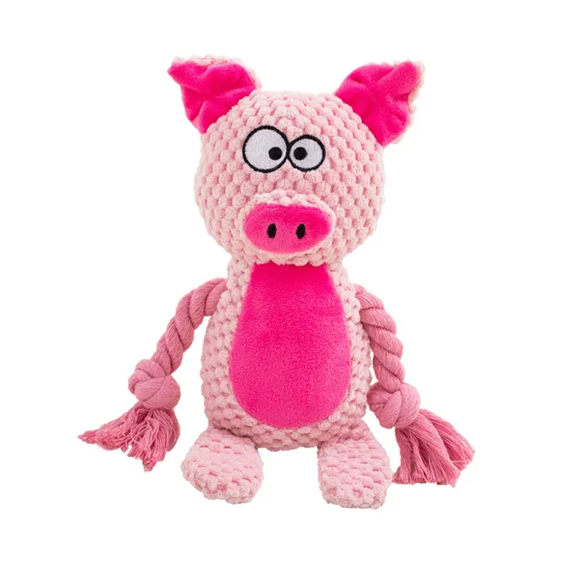 Corduroy Farm Animal Plush Dog Toys - photo 2