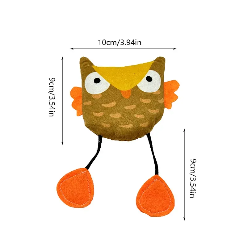 Stuffed Owl Cat Toys - photo 1