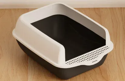 White-Top Semi-Enclosed Litter Box - photo 4