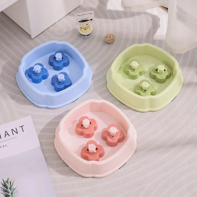 Square Rotating Slow Feeder Bowl - rotating slow feeder wholesale from Lanshine Pet