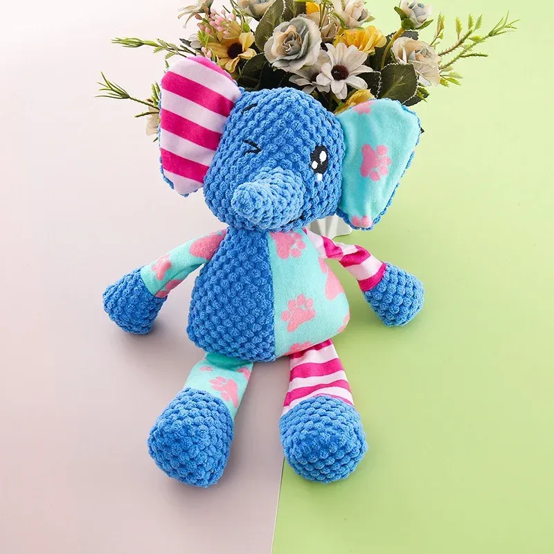 Flower Print Animals Plush Dog Toys - photo 1