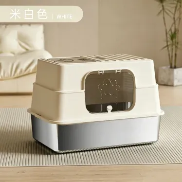 Three-Tier Square Litter Box – Stainless Steel - photo 4