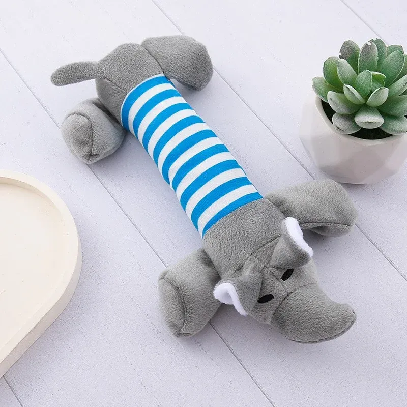Striped Pig Duck Elephant Dog Toys - photo 5