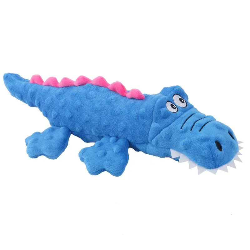 Bubble-Texture Crocodile Plush Dog Toy - photo 1