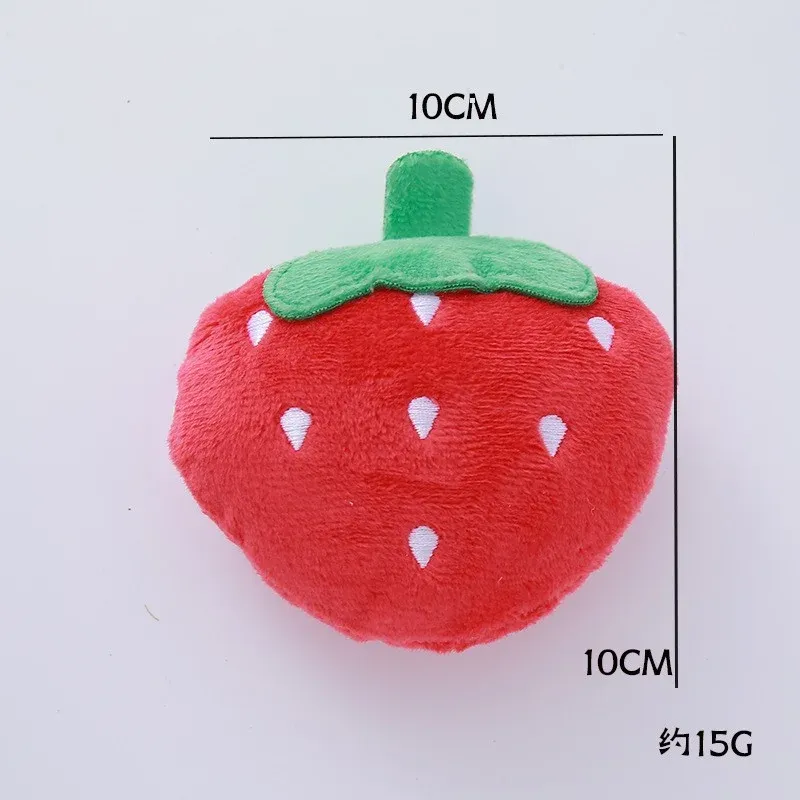 Strawberry Plush Dog Toy - photo 1