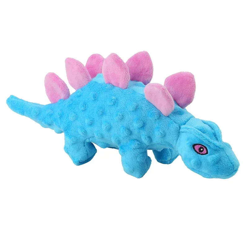 Bubble-Texture Dinosaur Plush Dog Toys - photo 1