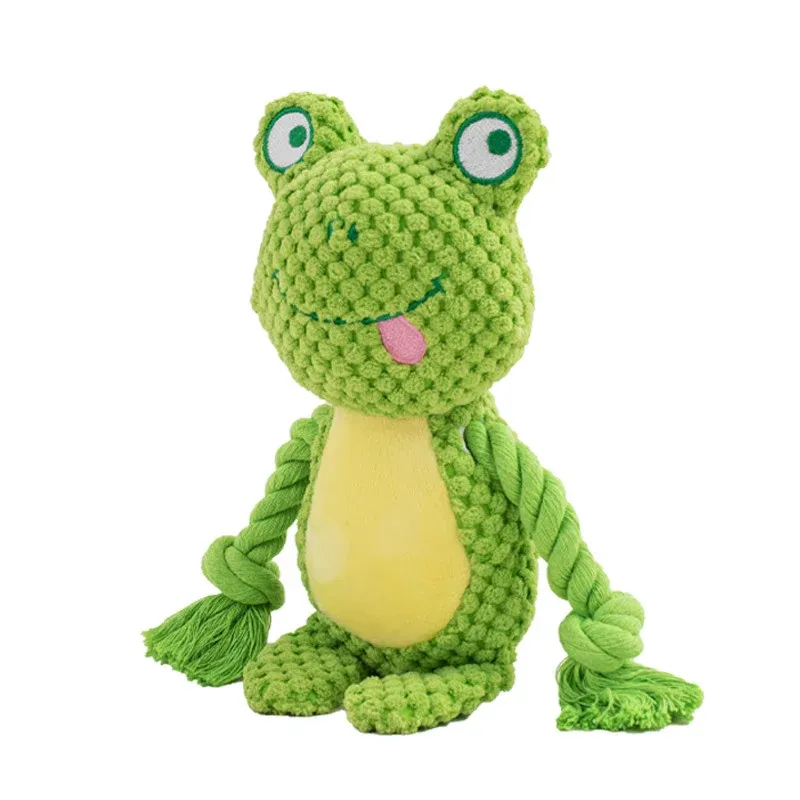 Cotton Rope Elephant Rabbit Frog Dog Toys - photo 1