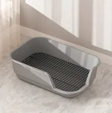 60cm One-Piece Sloped Litter Box with Mesh - photo 2