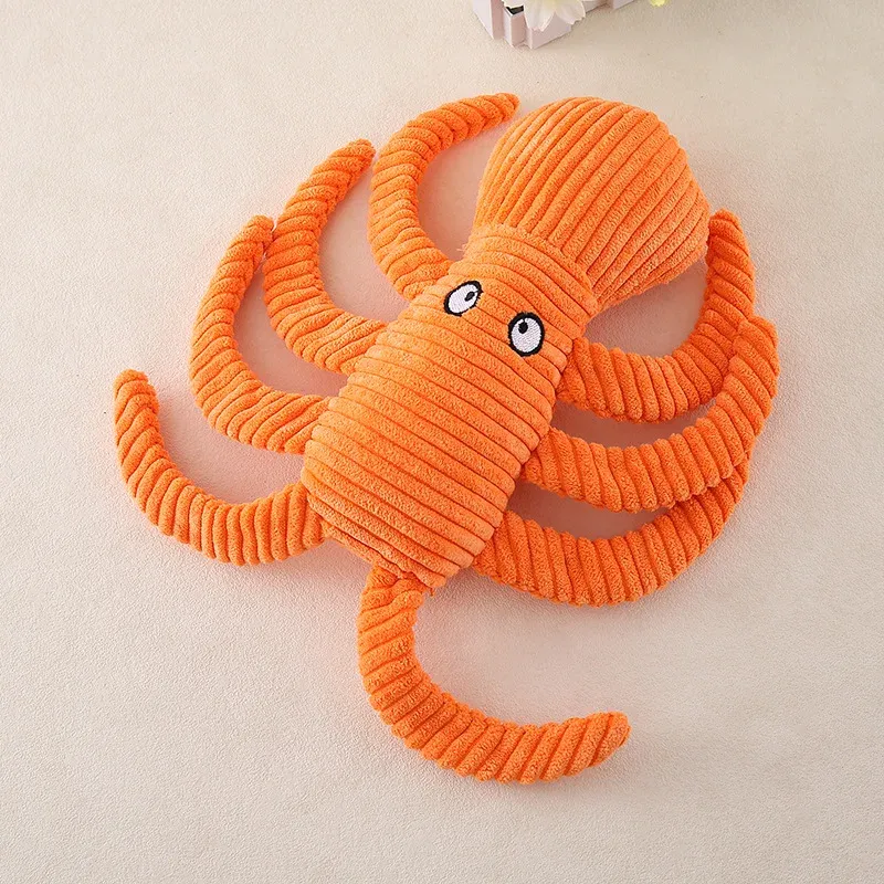Striped Octopus Plush Dog Toy - photo 3