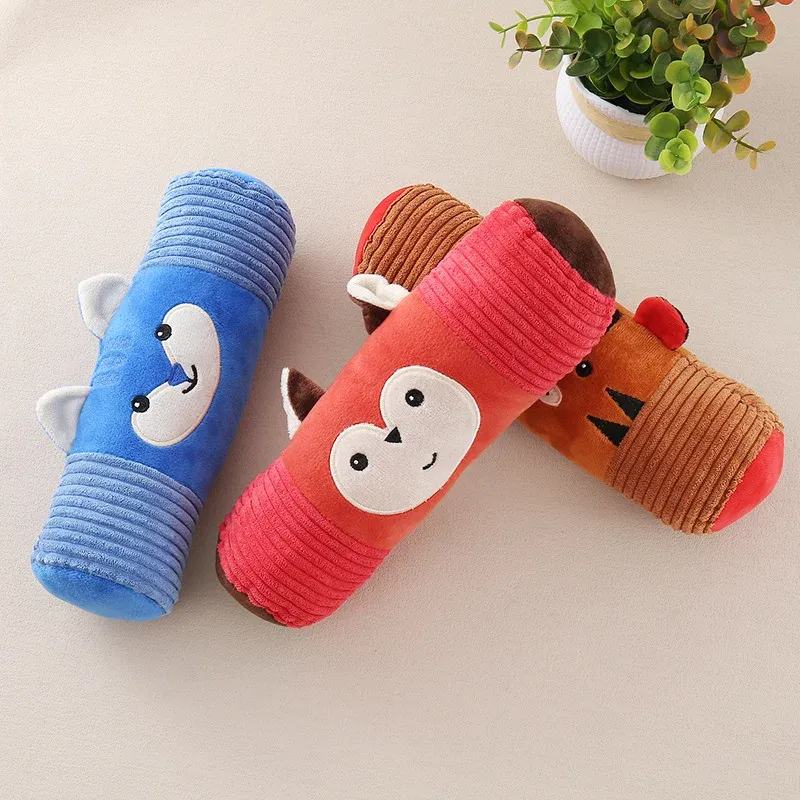 Animal Bolster Pillow Plush Dog Toys - photo 2