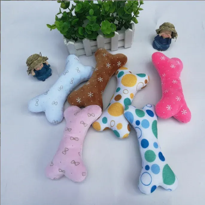 Tiny Plush Bone Dog Toy wholesale from Lanshine Pet