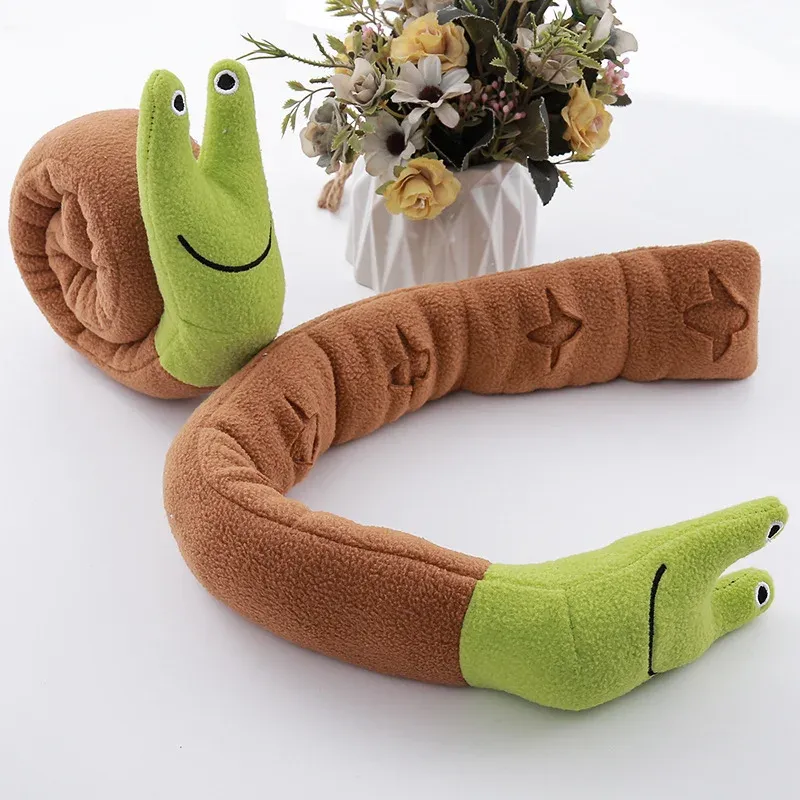 Treat-Hiding Snail Plush Dog Toy - photo 1