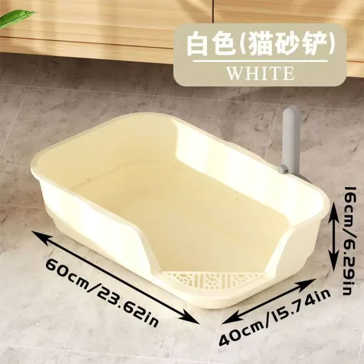 60cm One-Piece Sloped Litter Box with Mesh wholesale pet product from Lanshine Pet