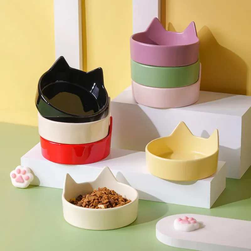Upright-Ear Ceramic Bowl (250ml) wholesale from Lanshine Pet