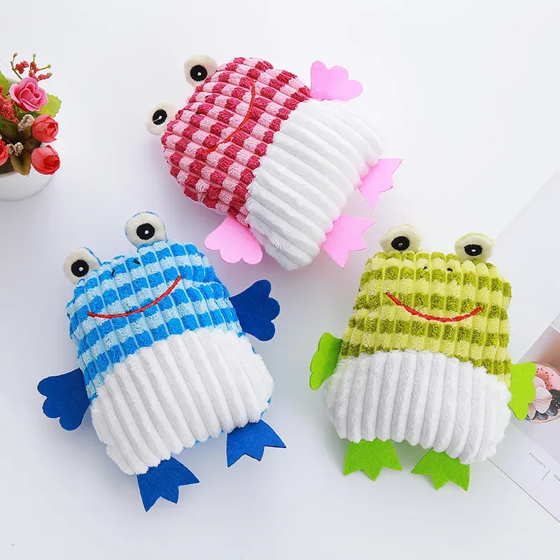 Rainbow Frog Plush Dog Toy - photo 2