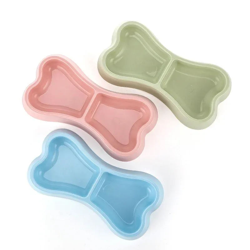 Bone-Shaped Plastic Bowl - bone shaped bowl wholesale from Lanshine Pet