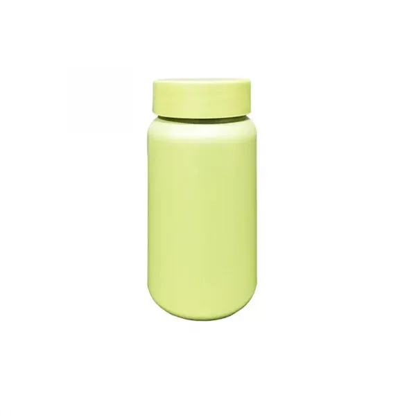 Food Grade Medicine Package Soft Touch Plastic Bottles HDPE 175ML Straight Sided Green