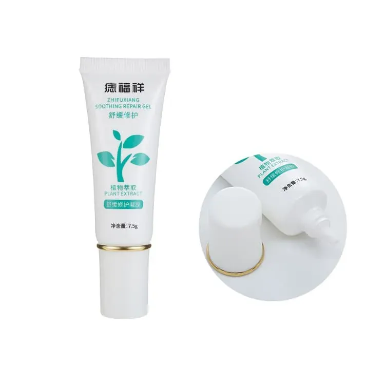 Logo White Color 20G Empty Anti Aging Cream Cosmetic Soft Tube Acne Cream Squeezable