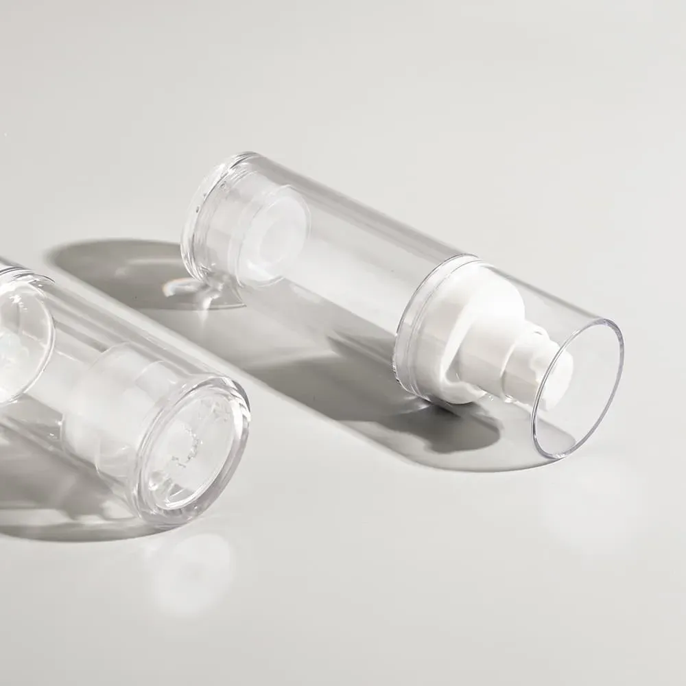 Free Sample 20ML 30ML 50ML Clear Cosmetic Lotion Airless Pump Bottle Airless Pump Travel