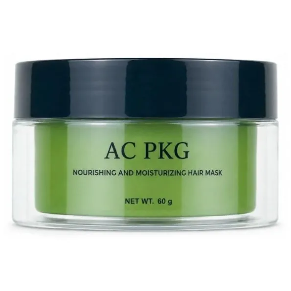 Green 60G Hair Mask Jar With Black Lid