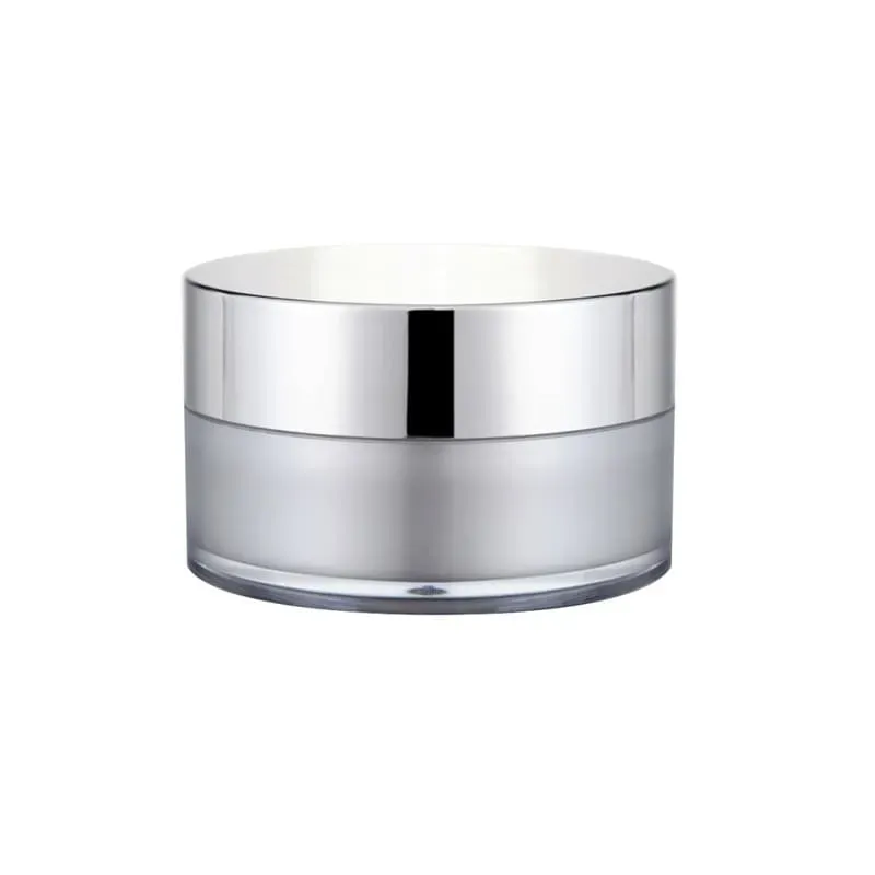 Skincare Packages Silver Thick Wall Acrylic Cream Jar 100ML 150G High Quality Cosmetic