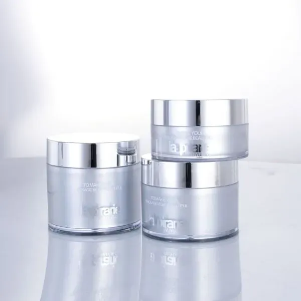 Skincare Packages Silver Thick Wall Acrylic Cream Jar 100ML 150G High Quality Cosmetic