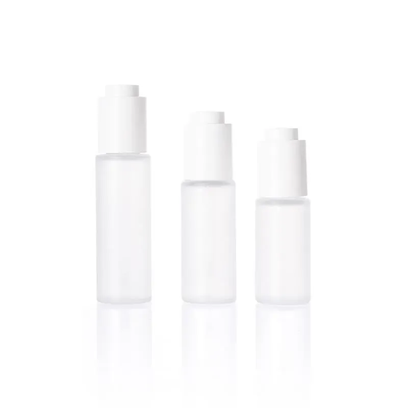 20ML 30ML 40ML Luxury Empty Press Dropper Serum PET Bottles Essential Oil Cosmetic Empty