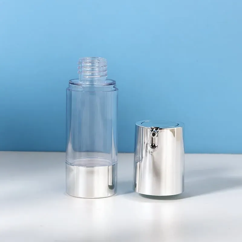 15ml20ml30ml Transparent Bright Silver Plating As Lotion Cosmetic Essence Dispensing