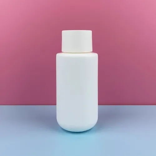 400ML Flat Shoulder Round Bottom Plastic Bottle For Cosmetic Lotion