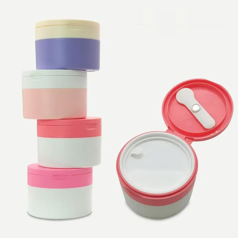 Body Scrub Facial Mask Container 100G 150G Plastic PP White Cosmetic Cream Jar With