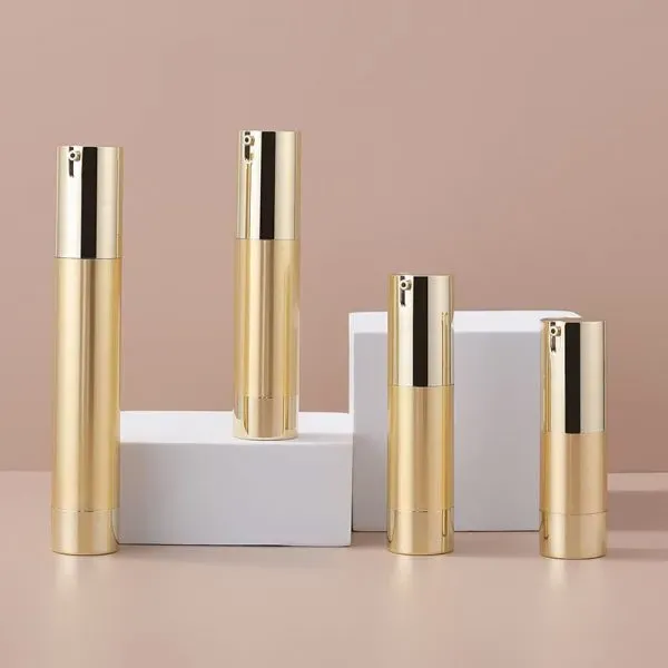 China Factory 10ML 15ML 20ML 30ML Gold Silver Plastic Portable Vacuum Bottle All