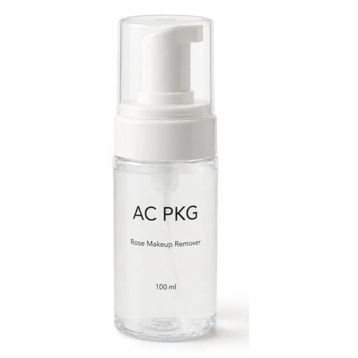 150ML Clear PET Foam Pump Bottle For Makeup Remover & Facial Cleanser