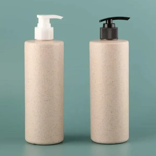 Empty Cosmetic Packaging Recyclable Biodegradable Plastic Bottle Wheat Straw Plastic