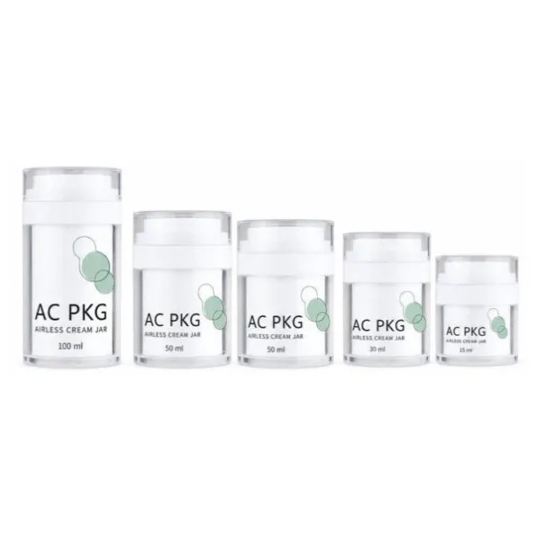 White 15ML 100ML Airless Pump Bottles For Skincare