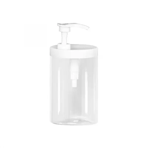 PET Plastic Hand Sanitizer Body Cleaner Container Bottle With Pump Empty Transparent