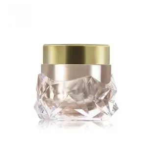 50ML Luxury Diamond Shaped Cosmetic Cream Jar With Gold Lid