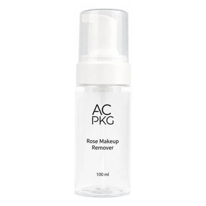 150ML Clear PET Foam Pump Bottle For Makeup Remover & Facial Cleanser