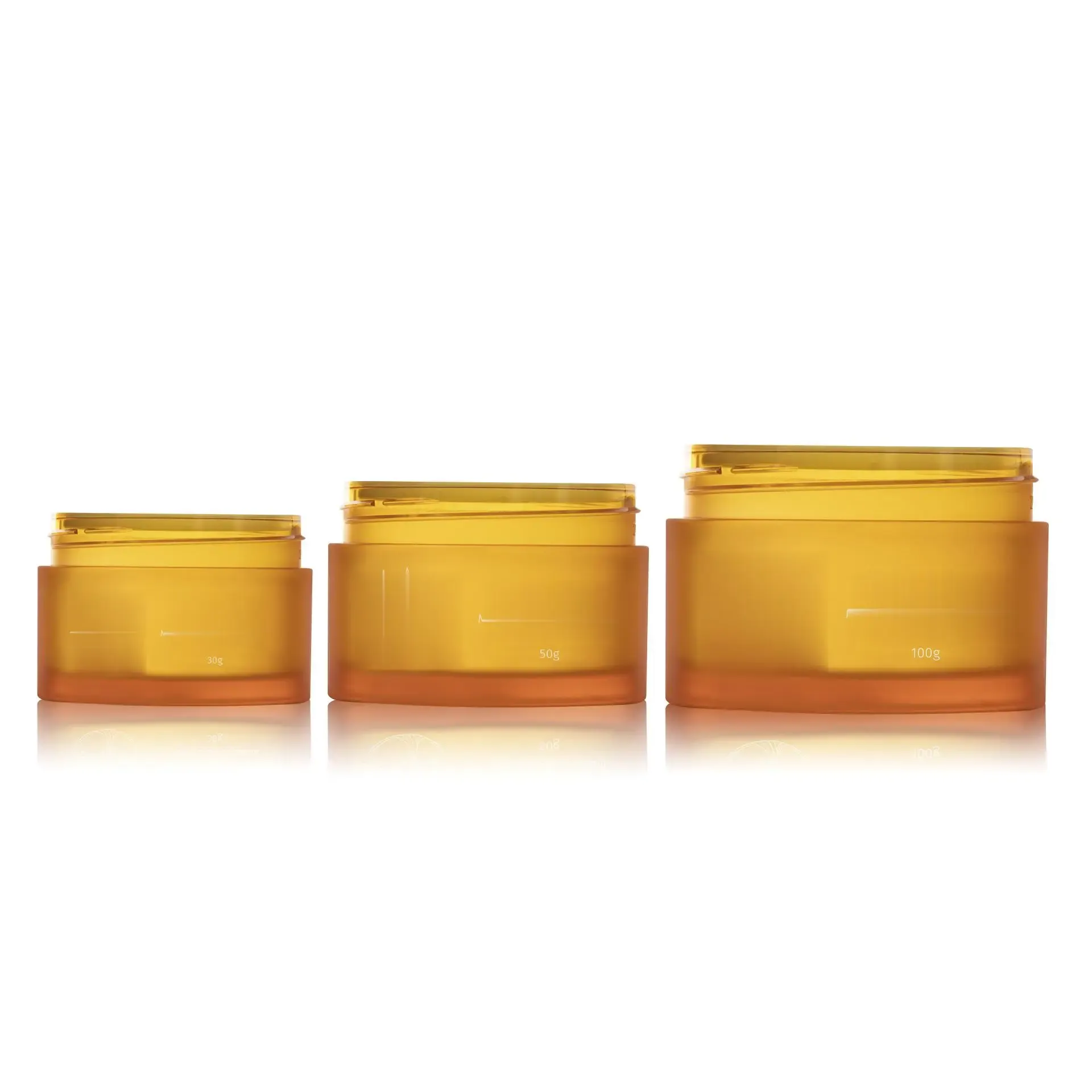 30G 50G 100G PET Cream Bottle Thick Wall Plastic Cosmetic Cream Jars For Skincare