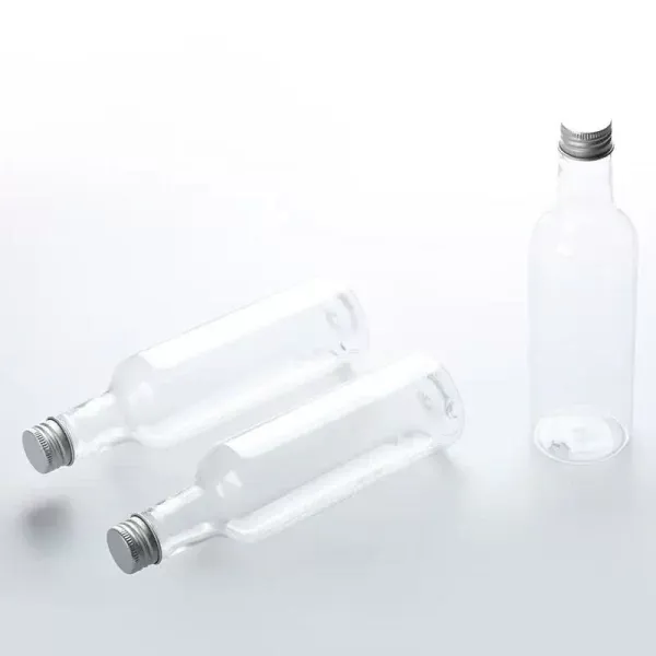 185ML 330ML Empty PET Plastic Wine Bottle Juice Bottle With Aluminum Cap