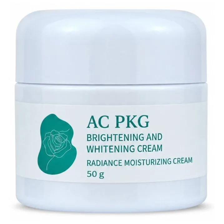 White 50G Square Cream Jar For Skincare