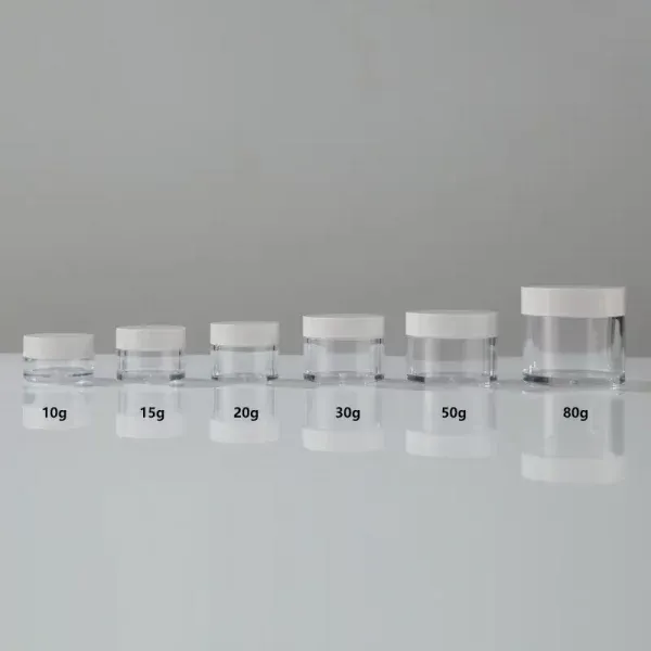 Skincare Cosmetic Packaging100g 120G PET Transparent Clear Cream Jar