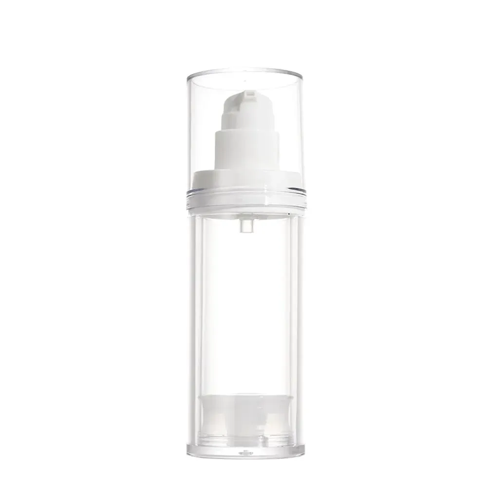 Free Sample 20ML 30ML 50ML Clear Cosmetic Lotion Airless Pump Bottle Airless Pump Travel