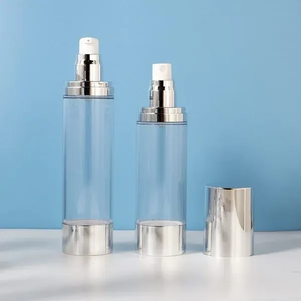 15ml20ml30ml Transparent Bright Silver Plating As Lotion Cosmetic Essence Dispensing